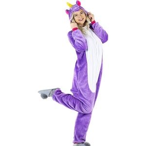 Purple unicorn onesie